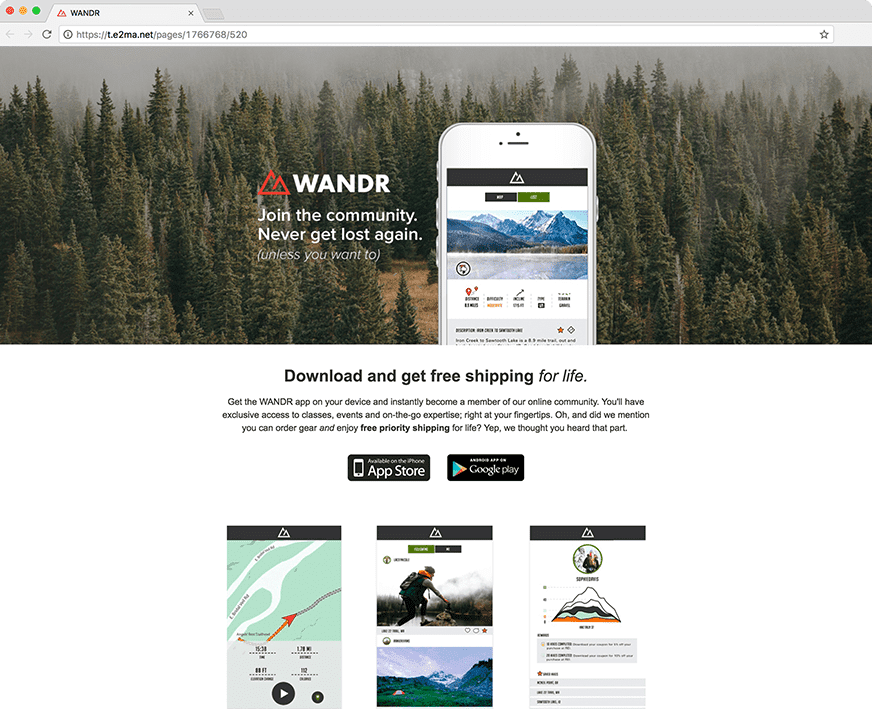 landing pages